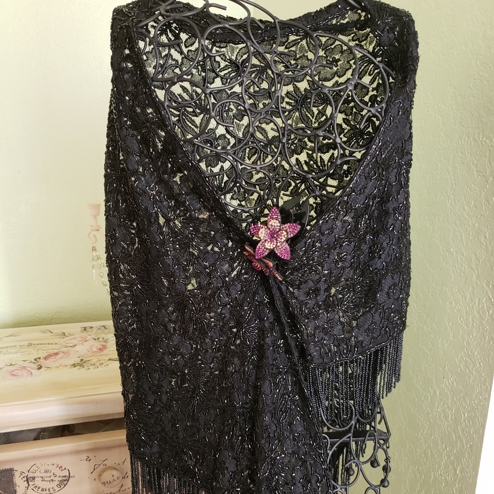 Beautiful Beaded Shawl